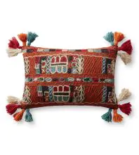 Loloi Pillow Cotton | Wool | Rayon P0972